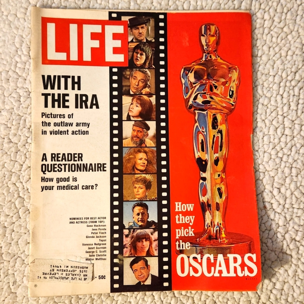 Vintage Life magazines. March & April 1972 editions. Home accent, convo piece